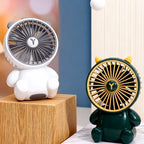 Creative Cartoon Bear Desktop Mini Fans Big Wind Desktop Portable USB Charging Handheld Fan Portable Air Conditioning Handheld Cooling Fan Charging Usb Fan Portable Handheld Fan