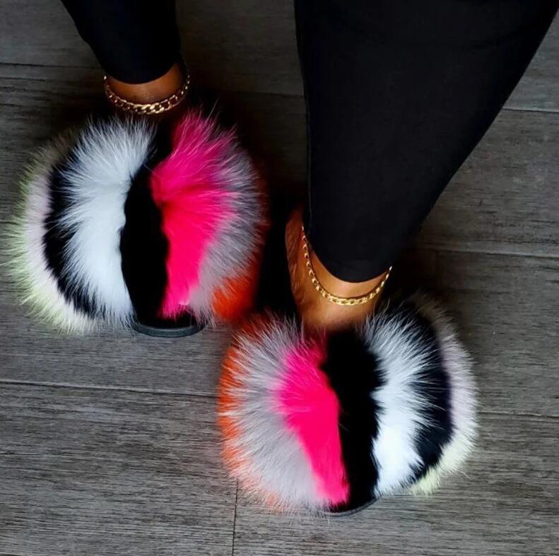 Faux Fur Slides – Plush Luxury Slip-On Slippers