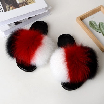 Faux Fur Slides – Plush Luxury Slip-On Slippers
